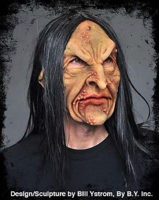 Deviant Witch Hag Troll Ugly Super Soft Moving Mouth Halloween Costume Mask  - The Holiday Store