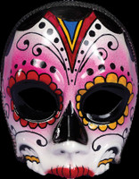 Day of the Dead Sugar Skull Female Halloween Costume Face Mask