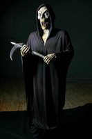Life like Animated Frightronic 4' Reaper  Halloween Prop Decoration