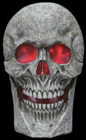 24" tall Animated Oversized Skull Light Sound Halloween Prop Decoration