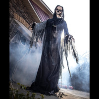 10' Life Size Animated Towering Reaper Halloween Prop Decor