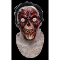 Face Off Zombie Exposed Skull Undead Bloody Gore Gory Halloween Costume Mask