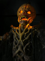 8' Life Size Pumpkin Jack Stalker Light-up Halloween Static Prop Decor