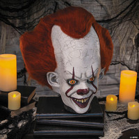 Pennywise w/ Hair Stephen King's Movie It Novel Clown Halloween Costume Mask