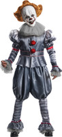Men's Grand Heritage Deluxe Pennywise IT Clown Halloween Costume & Mask