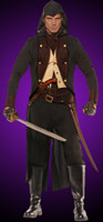 Men's Adult Colonial Eliminator Assassin Halloween Costume