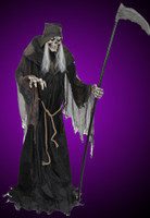 Life Size 6' Animated Lunging Reaper Digital Eye Halloween Prop