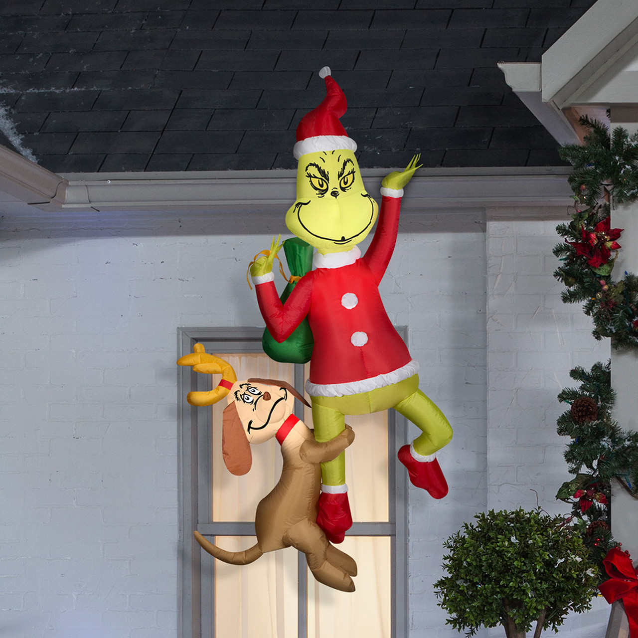 6' Airblown Hanging Grinch with Max Inflatable Christmas Dr Seuss Yard  Decor Outdoor Decoration - The Holiday Store