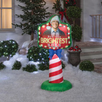 Airblown National Lampoon's Christmas Vacation Sign Brightest Bulb Inflatable Yard Decor