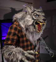 7.5' Life Size Animated Digiteye Hulking Werewolf Halloween Prop Decor