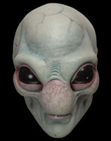 Visitor Area 51 Grey Alien UFO Spaceman Creature Halloween Costume Mask