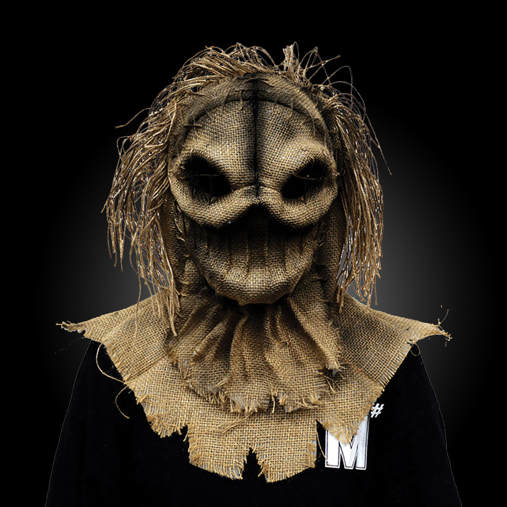 frelsen religion klatre Creepy Ritual Burlap Scarecrow 15 Halloween Costume Adult Mask - The  Holiday Store