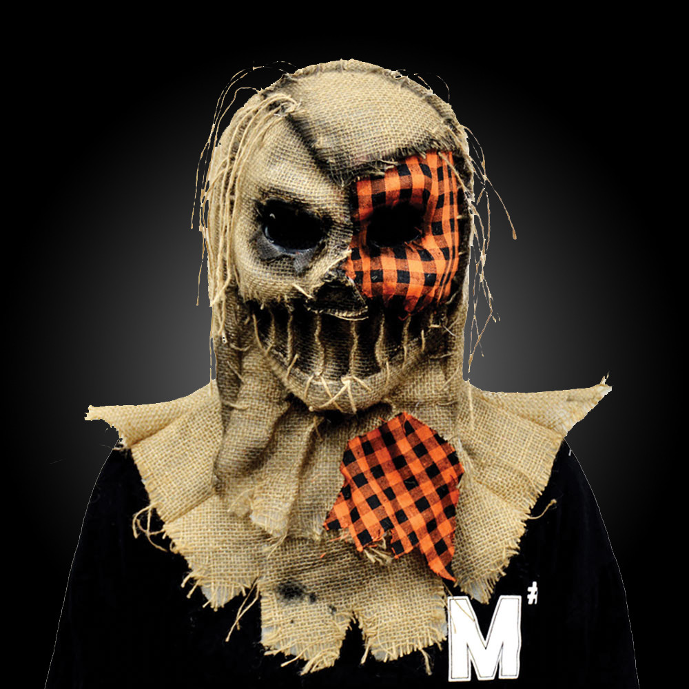 Creepy Ritual Burlap Scarecrow 3 Flannel Halloween Costume Adult Mask - The  Holiday Store