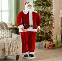 Life Size 5' Animated Dancing Santa Claus Christmas Holiday Decoration Prop