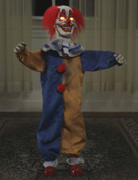 Animated 36" Little Top Circus Clown Haunted Doll Halloween Animatronic Prop