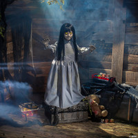 32" tall Lil Sweet Vengeance Haunted Doll Speaks Glowing Eyes Halloween Prop