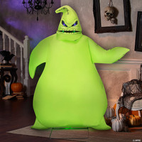 Life Size Animated 6 ft. Nightmare Before Christmas Green Oogie Boogie Halloween Prop Decoration