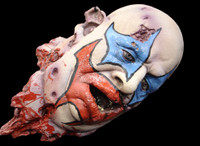 Very Realistic Life Size Fat Large Severed Clown Head Halloween Prop Decor