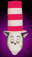 Dr. Seuss Cat In The Hat Cartoon Adult Halloween Costume Mask