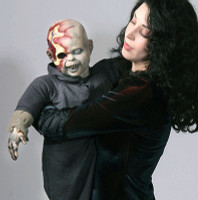 Life Size Zombie Zack Latex Bloody Baby Walking Dead Puppet Halloween Prop Decor