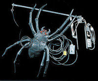 Huge Animated Attack Hanging Spider Halloween Prop