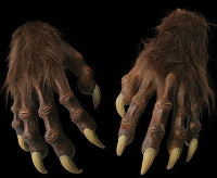 Werewolf Wolf Wolfman Claws Monster Latex Hands Halloween Costume Accessory