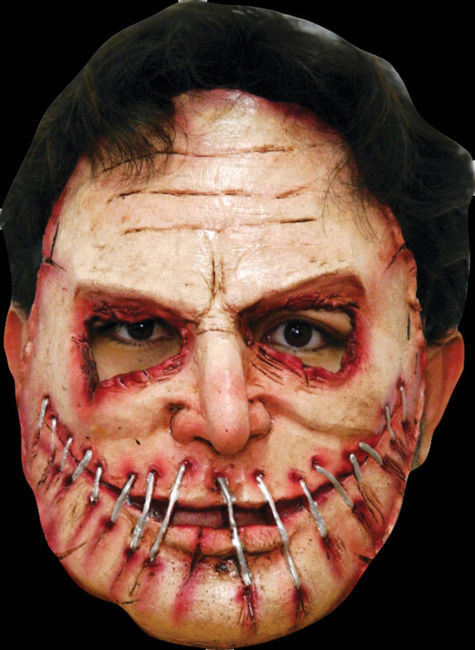 Realistic Serial Killer #9 ADT Human Flesh Cut Sown Halloween Costume Face  Mask - The Holiday Store