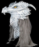 Premiere Gray Ancient Dragon Halloween Costume Mask