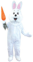 Plush Adult Deluxe Easter Bunny Rabbit Mascot Mask & Costume