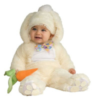 Infant Baby Vanilla Toddler Plush Furry Easter Bunny Rabbit Costume JumpSuite