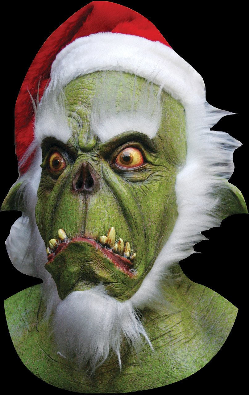 Grinch Green Christmas Santa Claws Claus St. Nick Zombie Mask Halloween