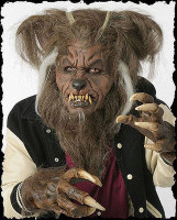 Extreme Wolfman Werewolf Hombre Lobo Halloween Mask Hands Costume