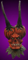 Demon Seed Horned Pumpkin Skull Creature Jack-O-Lantern Halloween Costume Mask