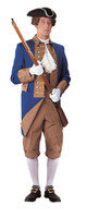 Deluxe Patriotic American Revolution Officer 4th of July Halloween Costume Suit
