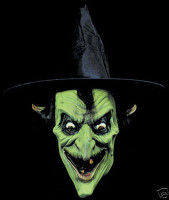 Classic Evil Wicked Witch Halloween Mask Costume Prop