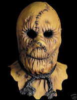 Burlap Look Scarecrow Zombie Halloween Mask Costume