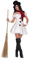 Adult Sexy Snowed In White Snow Christmas Winter Gothic Halloween Costume