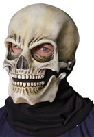 Classic Skull Moving Mouth Death Reaper Skeleton Halloween Costume Mask