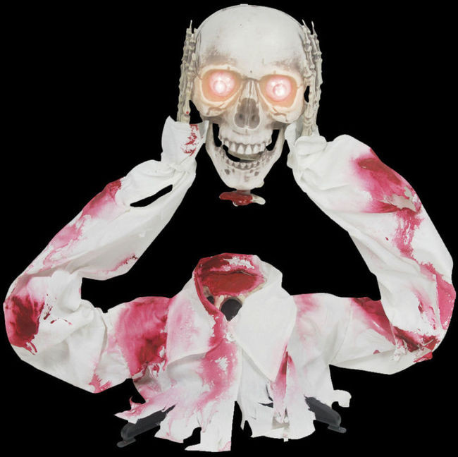 HALLOWEEN ANIMATED LIFE SIZE ZOMBIE CORPSE SOUNDS  PROP DECORATION HAUNTED HOUSE 