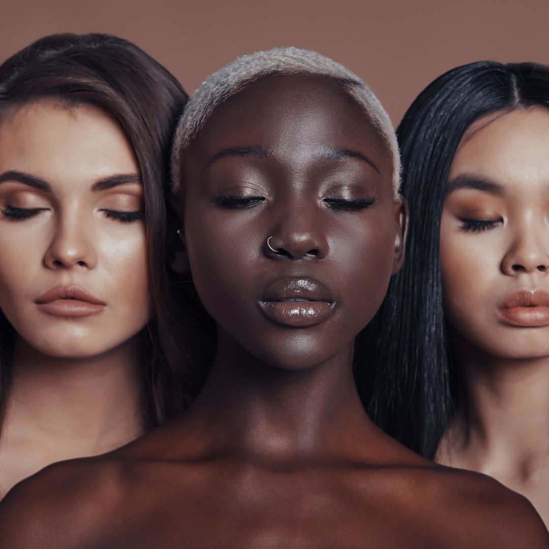 women with various skin tones