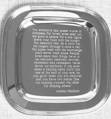 Audrey Silver Tray 9-1/2"sq.