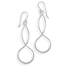Sterling Silver French Wire Figure Eight Earrings