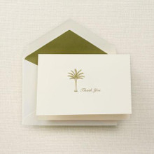 Engraved Palm Tree Thank You Notes