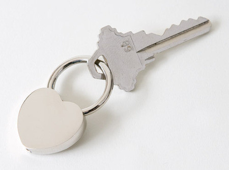 heart and key ring