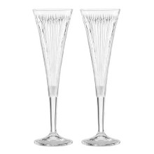 Crystal Champagne Flutes Pair