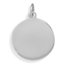 Round Sterling Silver Pendant / Charm