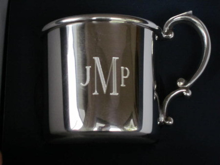 pewter baby cup