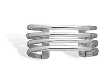 .925 Sterling Silver Four Row Cuff