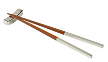 Chopsticks Set of 2 Pair with Rest Stands
