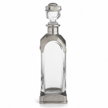 Italian Pewter and Glass Decanter